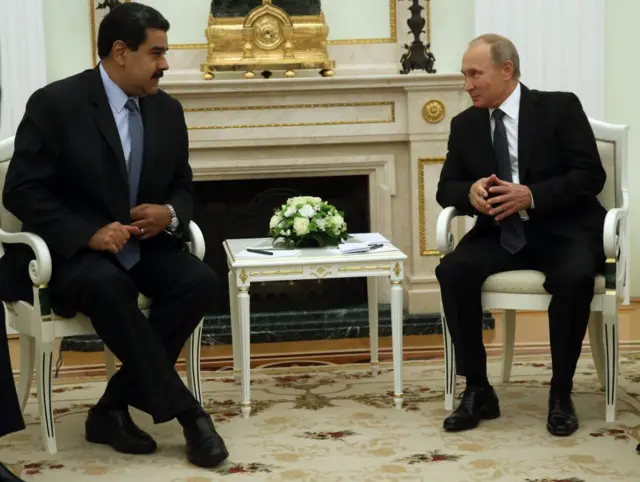 Maduro y Vladimir Putin.