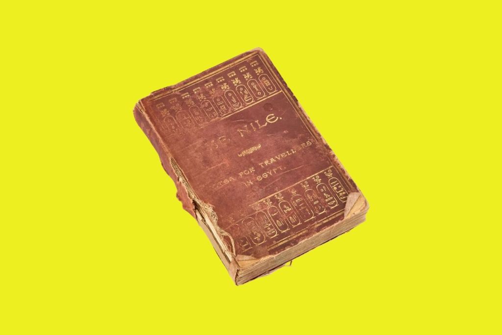 En la subasta también se ofrece un ejemplar de The Nile, Notes for Travelers in Egypt, una guía de viaje publicada en 1890