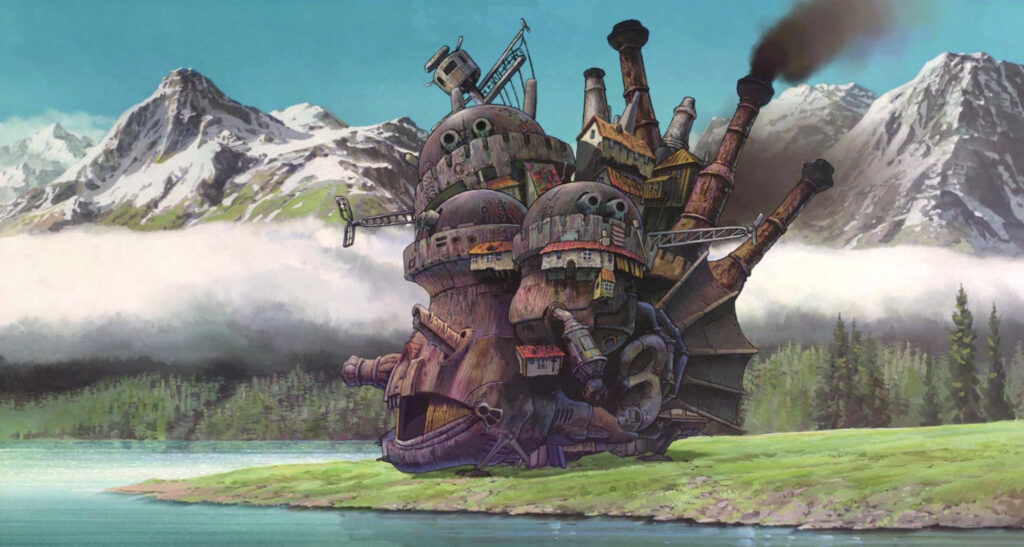 El castillo del mago Howl.