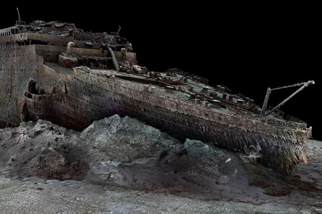 Escaneado digital del Titanic obtenido hace unos años