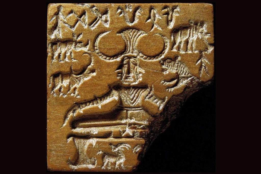 Un ejemplo de escritura del Indo