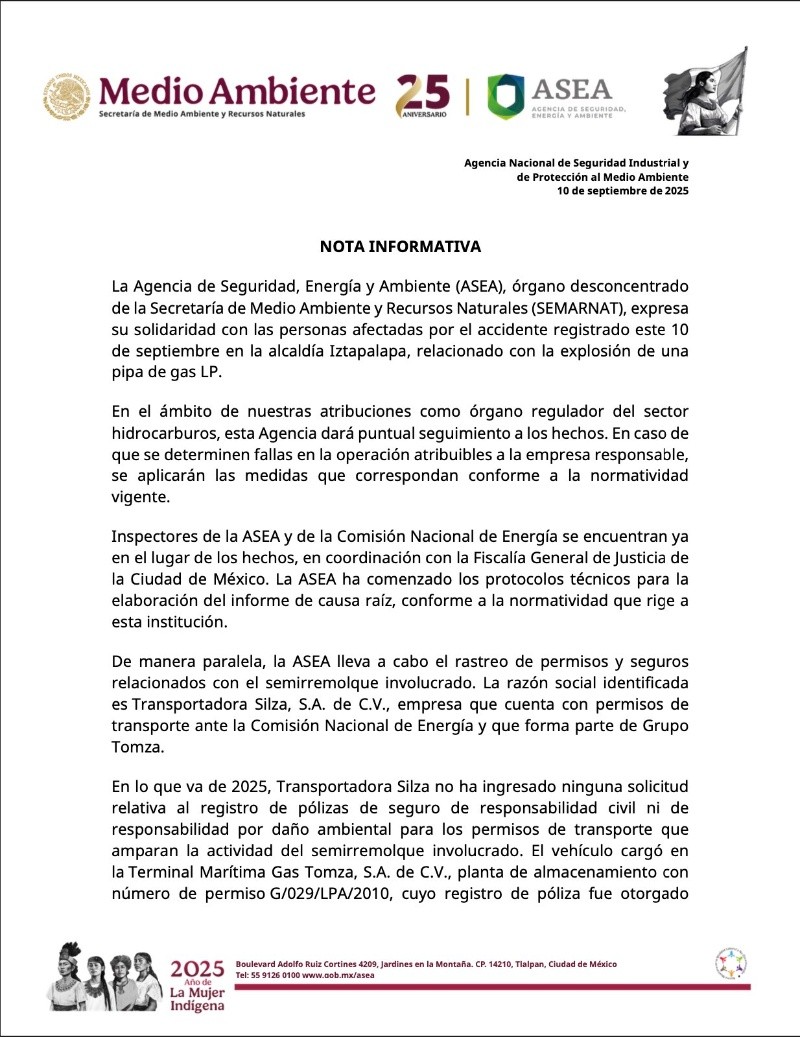 X / @agencia_asea X / @agencia_asea