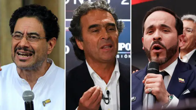 Iván Cepeda, Sergio Fajardo y Abelardo de la Espriella. 