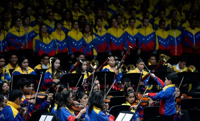 Una presentación de la orquesta en 2013.