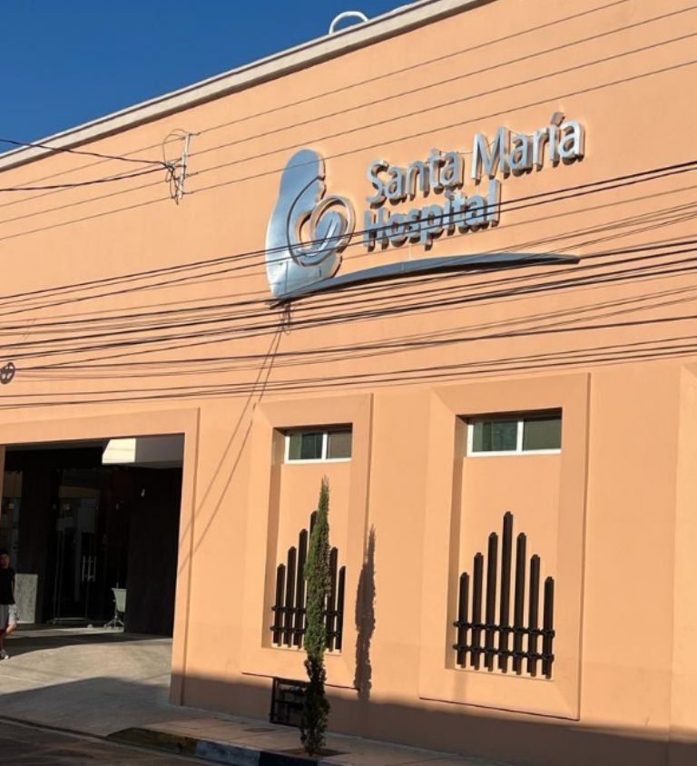 Paloma Nicole fue operada en la clinica Santa Maria en Durango