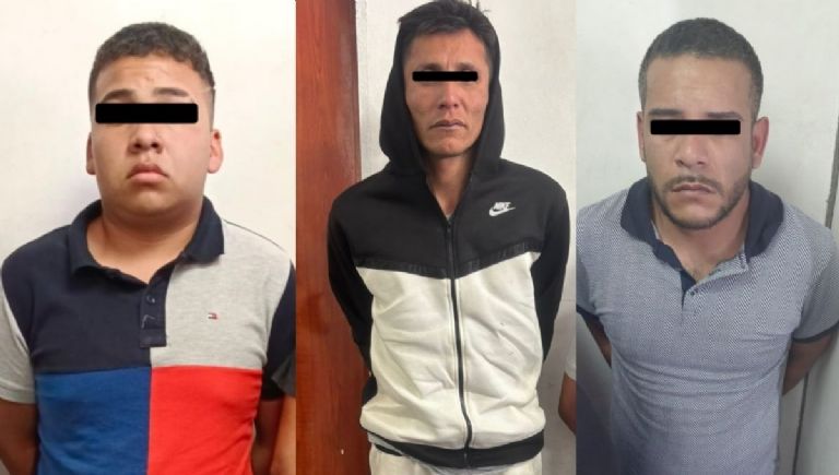 Los presuntos extorsionadores fueron detenidos en Neza.