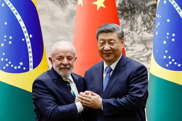 Lula y Xi Jinping durante una reunión en Pekín, en mayo de este año.