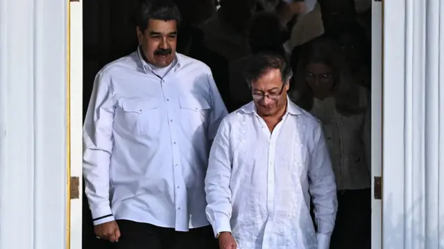 Nicolás Maduro y Gustavo Petro, fotografiados en 2023. 