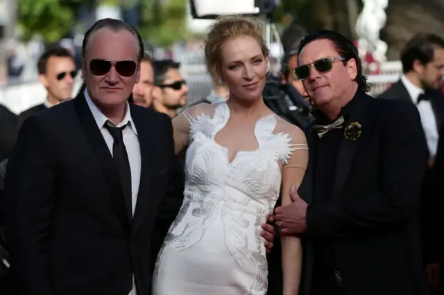 Madsen, Thurman y Tarantino