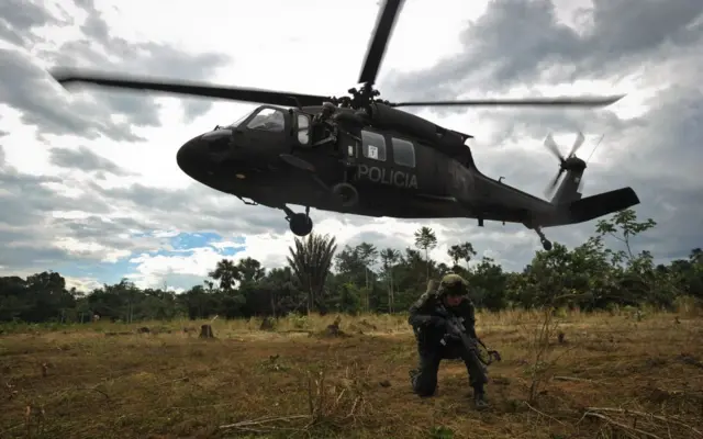 Helicóptero de la policía