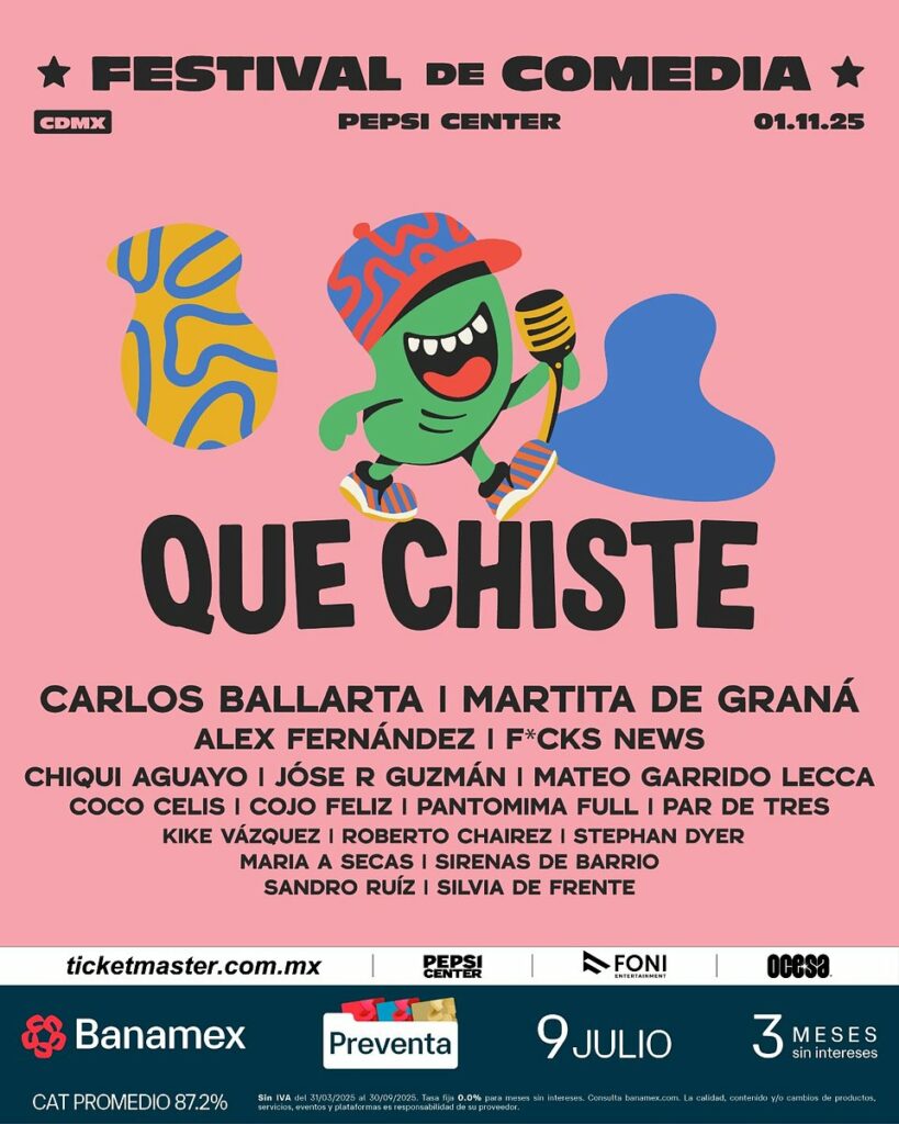 Qué Chiste!, festival de comedia en CDMX.