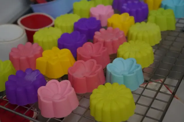 Moldes de silicona.
