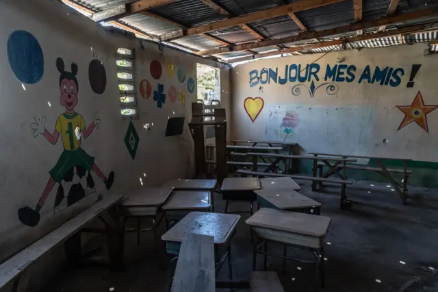 Dentro de la Escuela Comunitaria del barrio de Bel Air, en Puerto Príncipe, el 9 de mayo de 2024. 