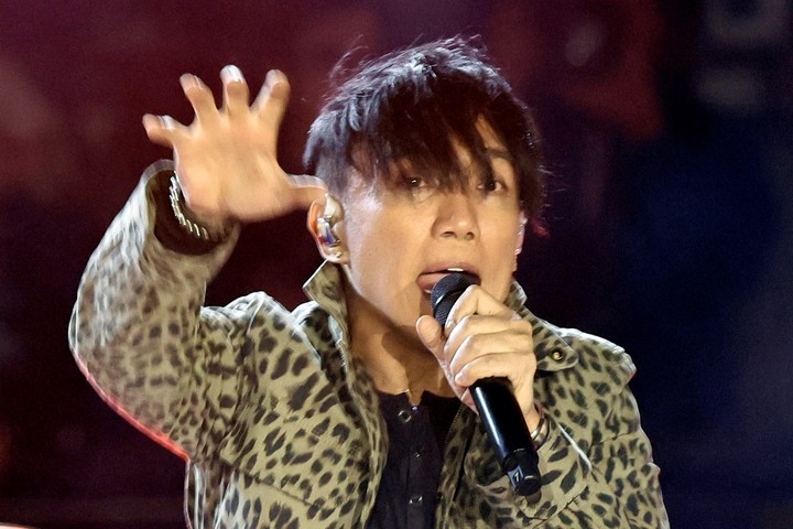 Arnel Pineda en un show en Las Vegas el año pasado. Foto: EFE