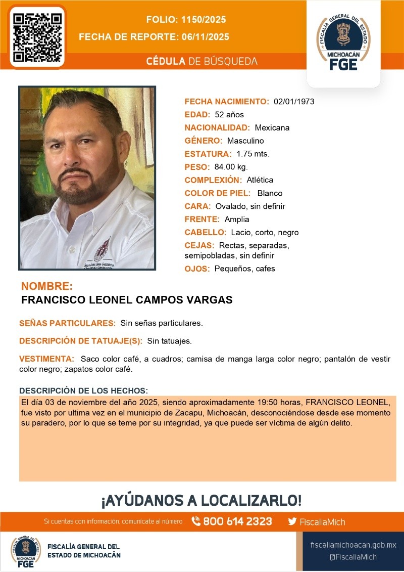 Fiscalía General del Estado de Michoacán. Fiscalía General del Estado de Michoacán.