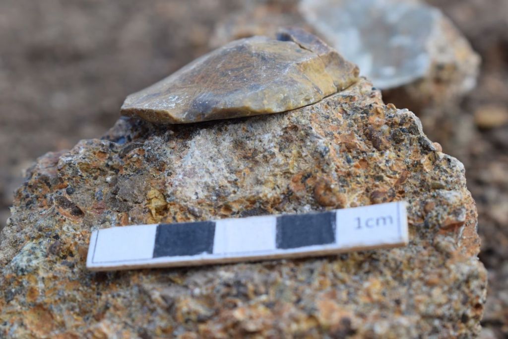 Herramienta de piedra hallada en Indonesia