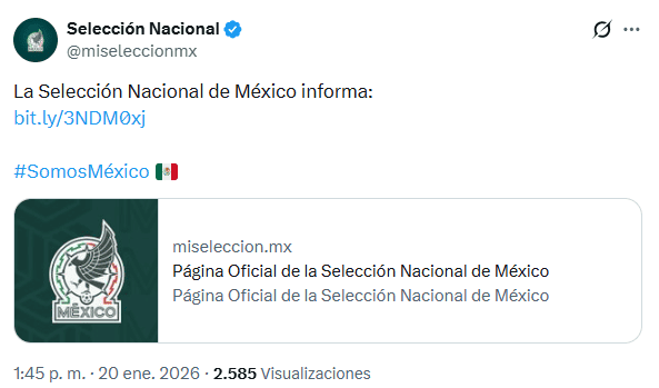 X / @miseleccionmx 