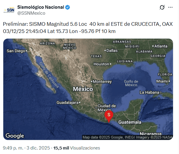 X / @SSNMexico X / @SSNMexico