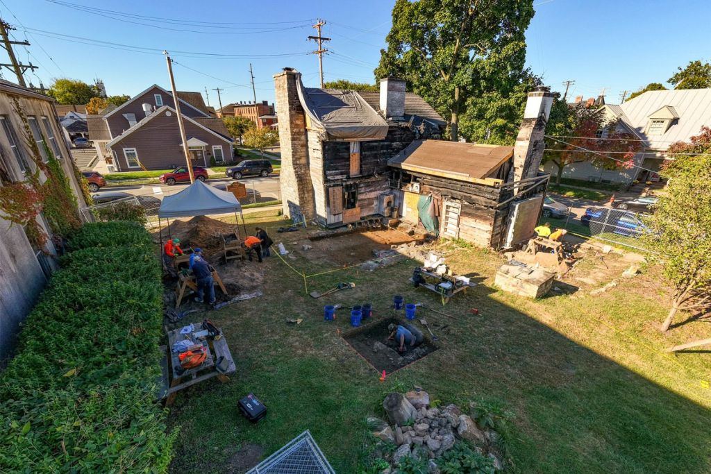 Vista general del yacimiento durante el último día de excavaciones realizadas por el equipo de Ohio Valley Archaeology