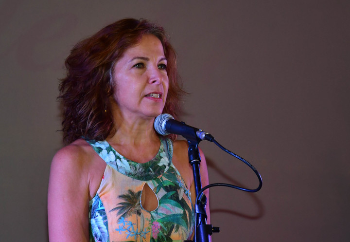 Alejandra Darín en los festejos de los 100 años la Asociacion Argentina de Actores. Foto Marcelo Carroll.