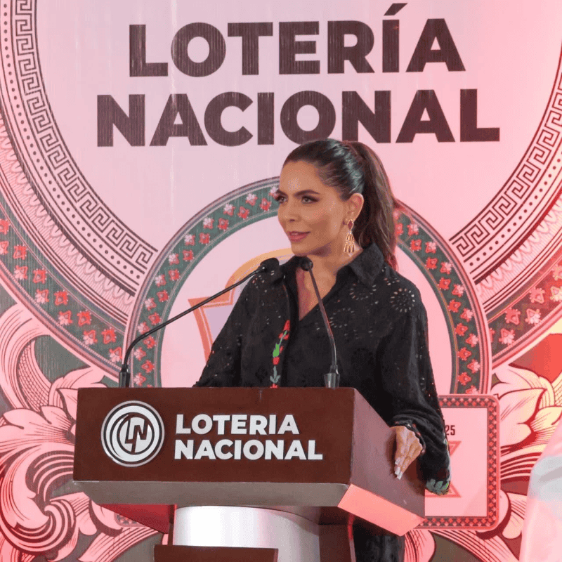 Olivia Salomón dijo que Lotería Nacional, atiende su misión histórica de honrar a quienes dan identidad y fortaleza a México. ESPECIAL/Gobierno de México 