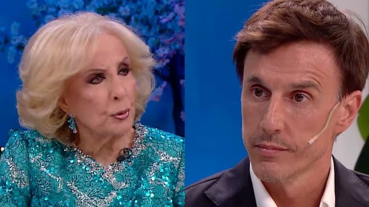 Fuerte cruce entre Mirtha Legrand y Roberto Moritán: le permitió a ella subir al segundo puesto del día, pero no obtuvo las respuestas que quería.