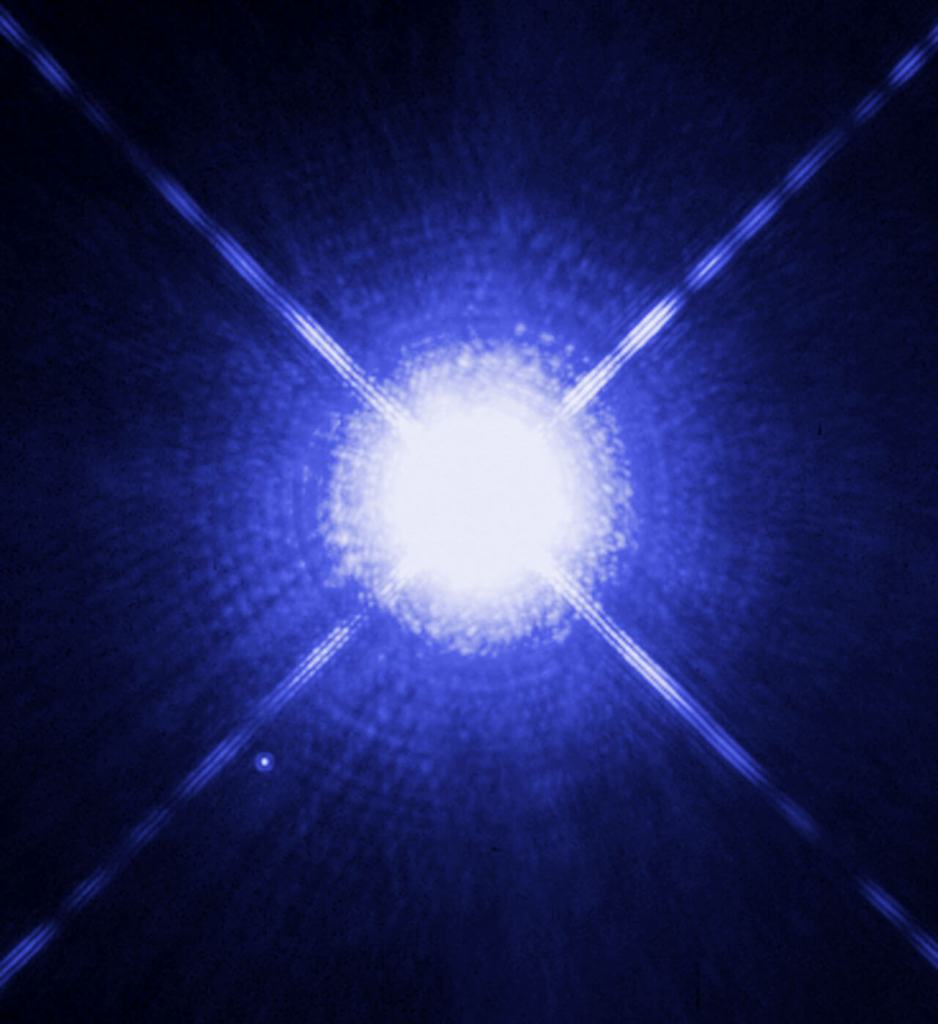 The Dog Star, Sirius A, and its tiny companion