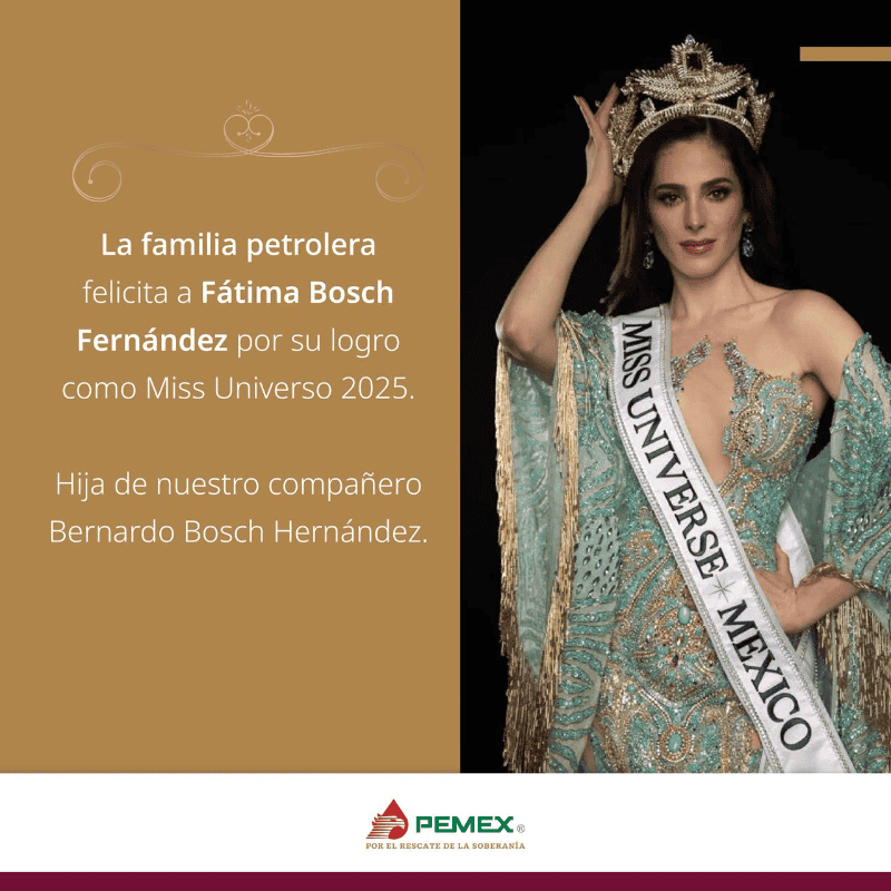 Después de que la mexicana Fátima Bosch Fernández ganara el certamen de belleza de Miss Universo, se comenzó a especular que Después de que la mexicana Fátima Bosch Fernández ganara el certamen de belleza de Miss Universo, se comenzó a especular que