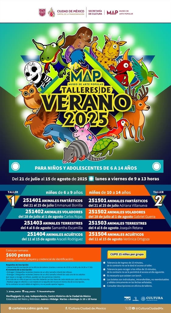 Curso de verano para niños 2025 | Foto: Museo de Arte Popular