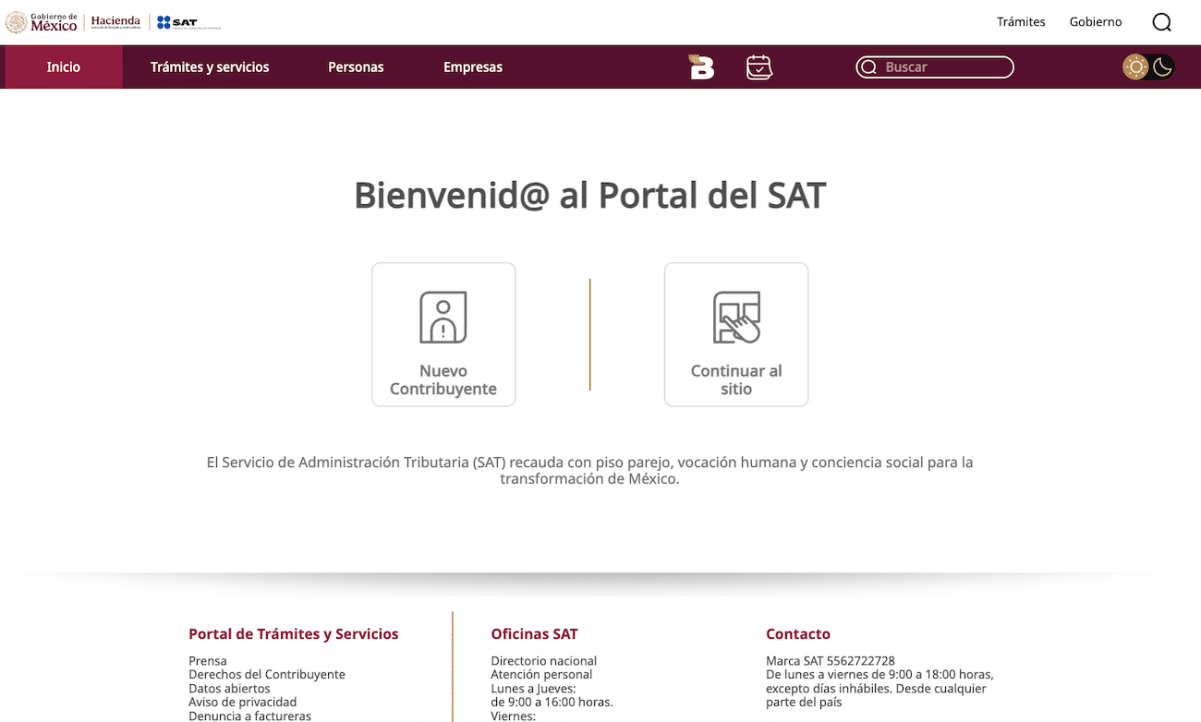 nuevo portal SAT