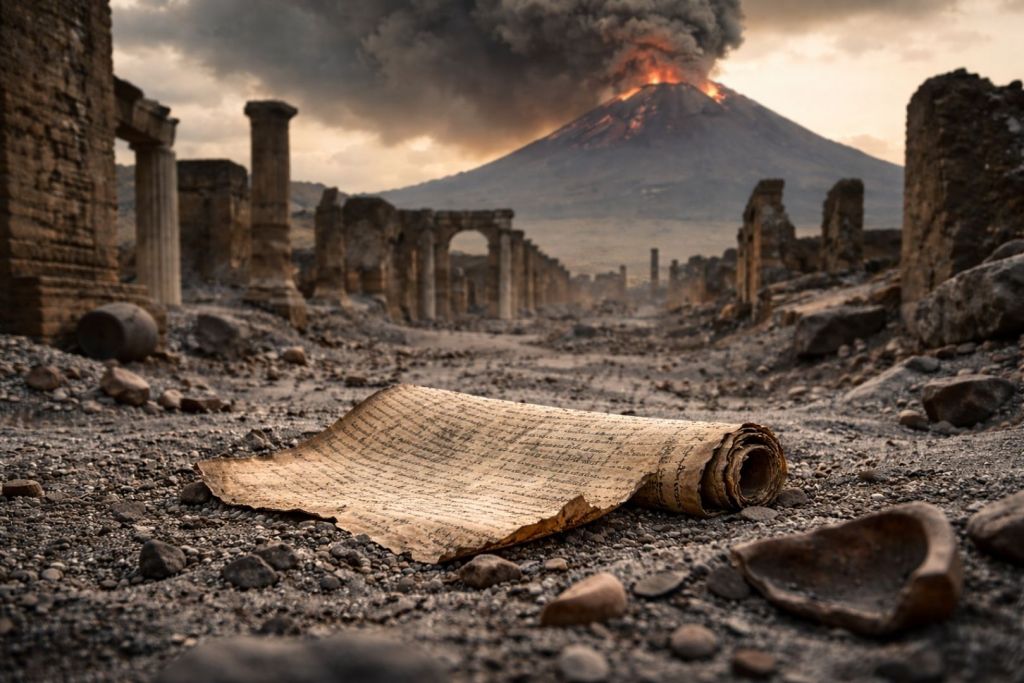 La ceniza cubrió cada rincón de la ciudad. Lo que no destruyó el fuego, lo conservó el olvido