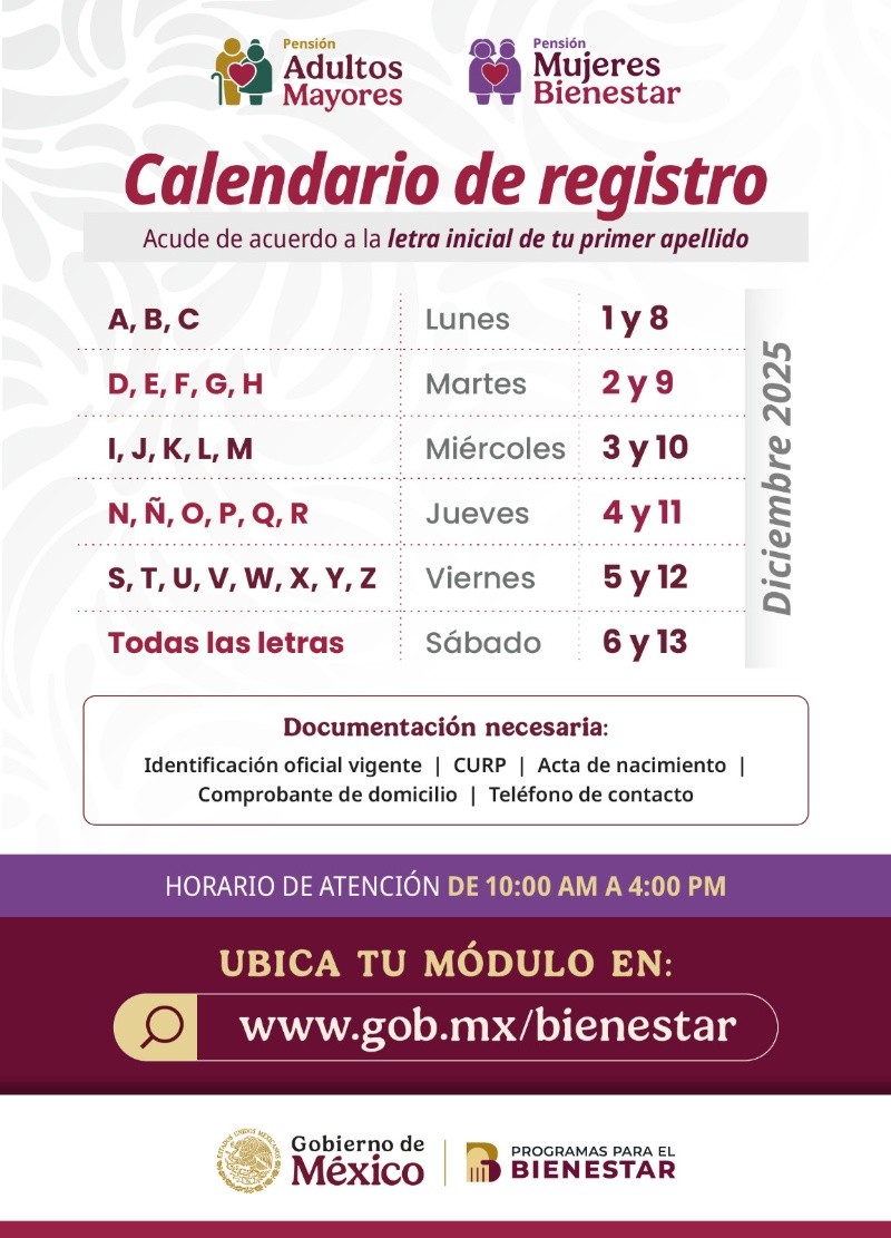 SECRETARÍA DEL BIENESTAR 