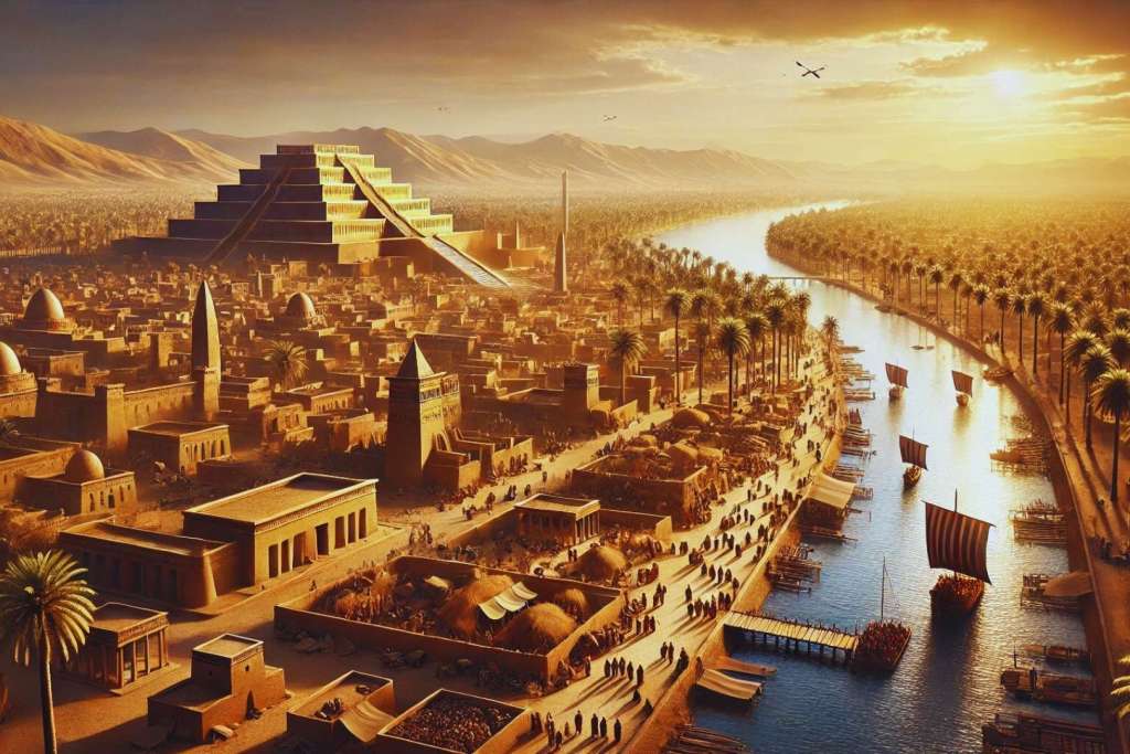 Representación artística de Mesopotamia