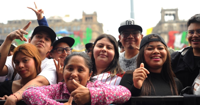 Residente en el Zócalo de la CdMx.