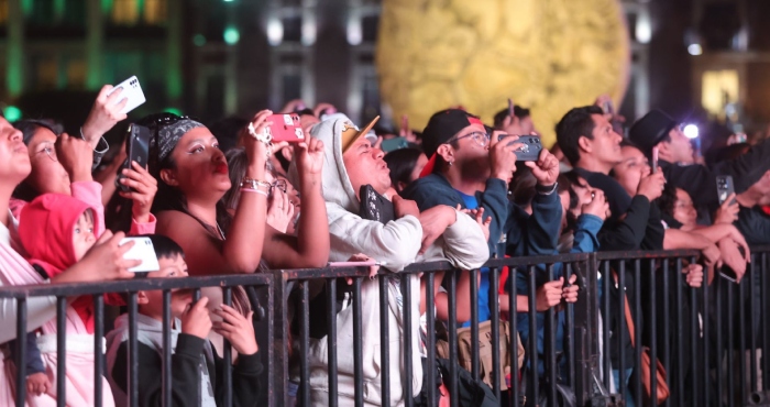 Residente en el Zócalo de la CdMx.