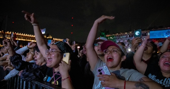 Residente en el Zócalo de la CdMx.