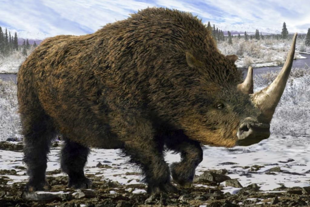 La especie del rinoceronte lanudo se extinguió hace unos 14.000 años