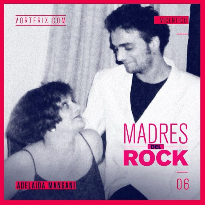 Adelaida Mangani y su hijo Vicentico.