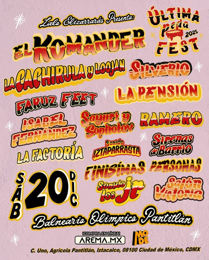 La Última Peda Fest 2025 llegará en diciembre a la CDMX.
