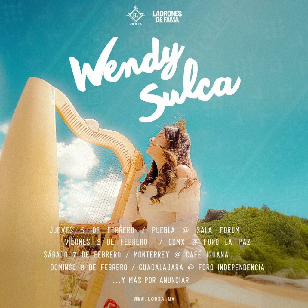 Flyer del tour en México de Sulca.