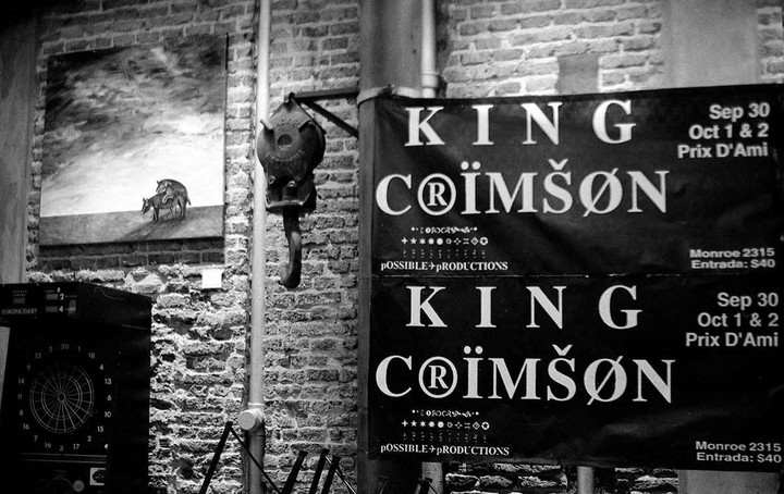 El afiche de King Crimson en Prix D'Ami. Foto IG