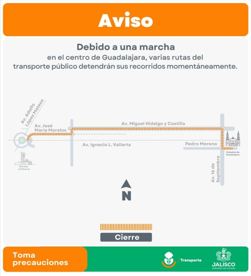 CORTESÍA/ Secretaría de Transporte Jalisco CORTESÍA/ Secretaría de Transporte Jalisco