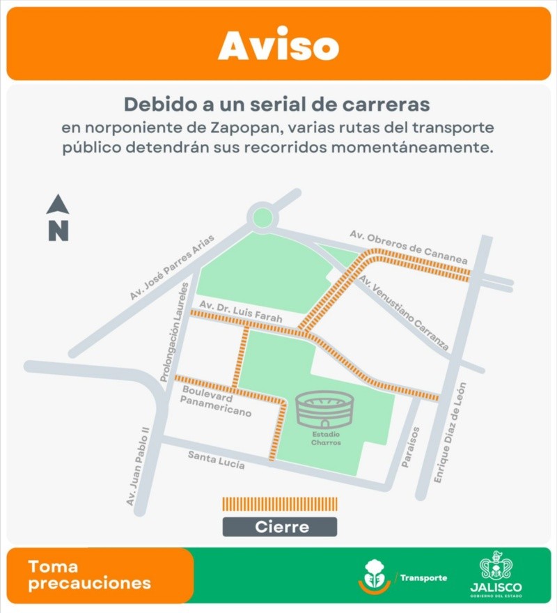 CORTESÍA/ Secretaría de Transporte Jalisco CORTESÍA/ Secretaría de Transporte Jalisco