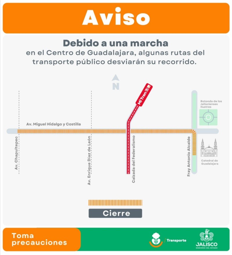 CORTESÍA/ Secretaría de Transporte Jalisco. CORTESÍA/ Secretaría de Transporte Jalisco.