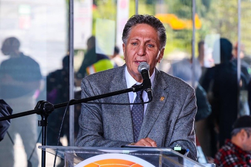 Juan José Frangie, alcalde de Zapopan, durante la presentación del Tótem Red Jalisco. EL INFORMADOR / A. Navarro 