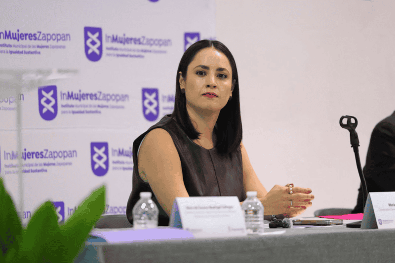  Por su parte, María Gómez Rueda, coordinadora general de Construcción de Comunidad de Zapopan, anotó que el objetivo es construir una ciudad más justa e igualitaria. ESPECIAL/ GOBIERNO DE ZAPOPAN