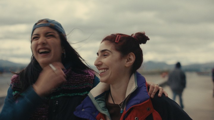 Un momento de distención en el rodaje del filme, que estrena este 11 de septiembre.